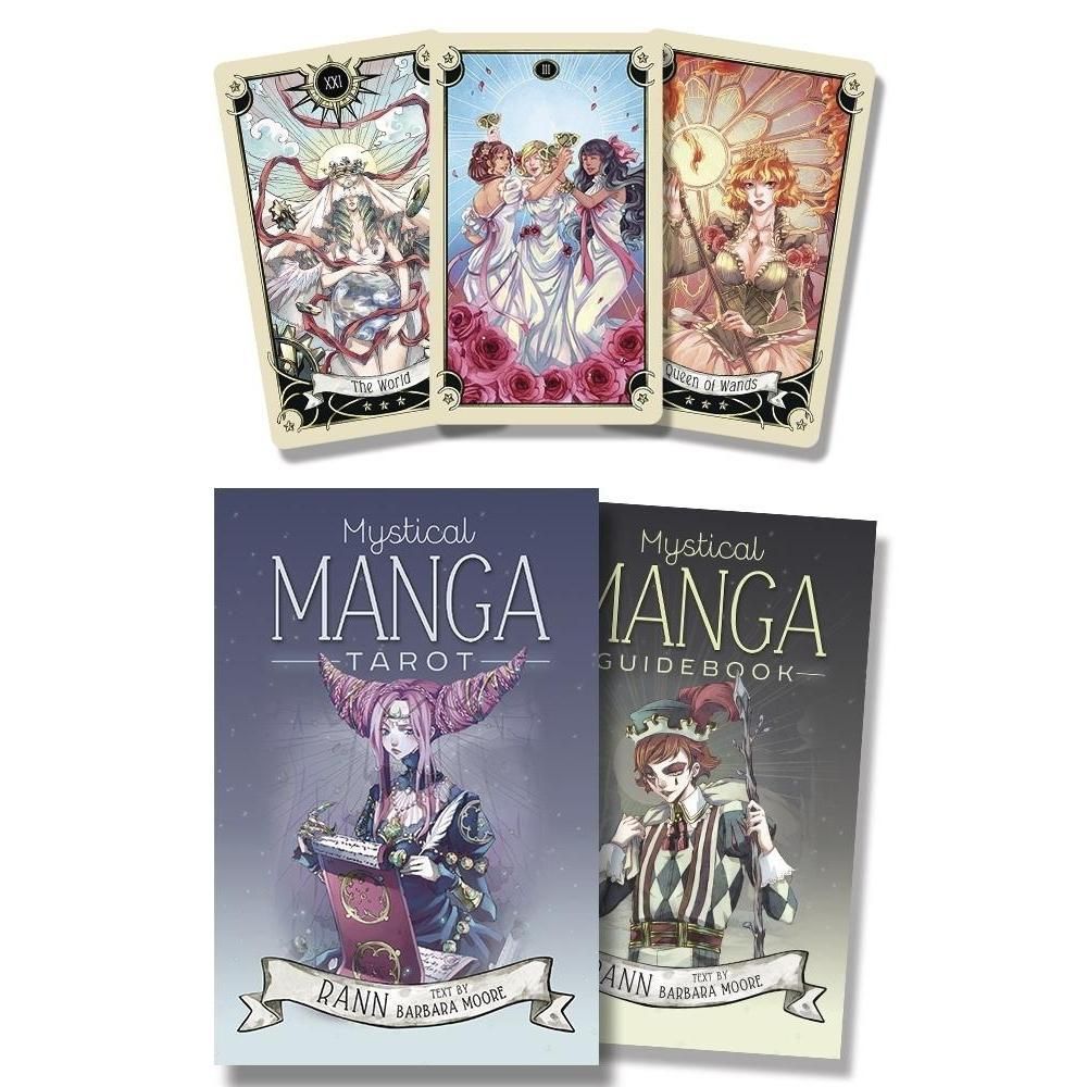Mystical Manga Tarot by Barbara Moore, Rann, SKU LW1224, UPC 6016211616699