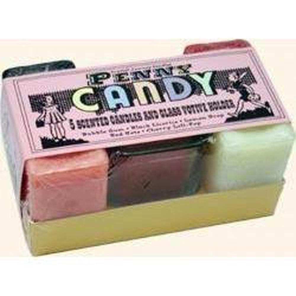 Six Piece Candle Gift Set - Penny Candy (Retro), SKU CJ-R003, UPC 6016203475433