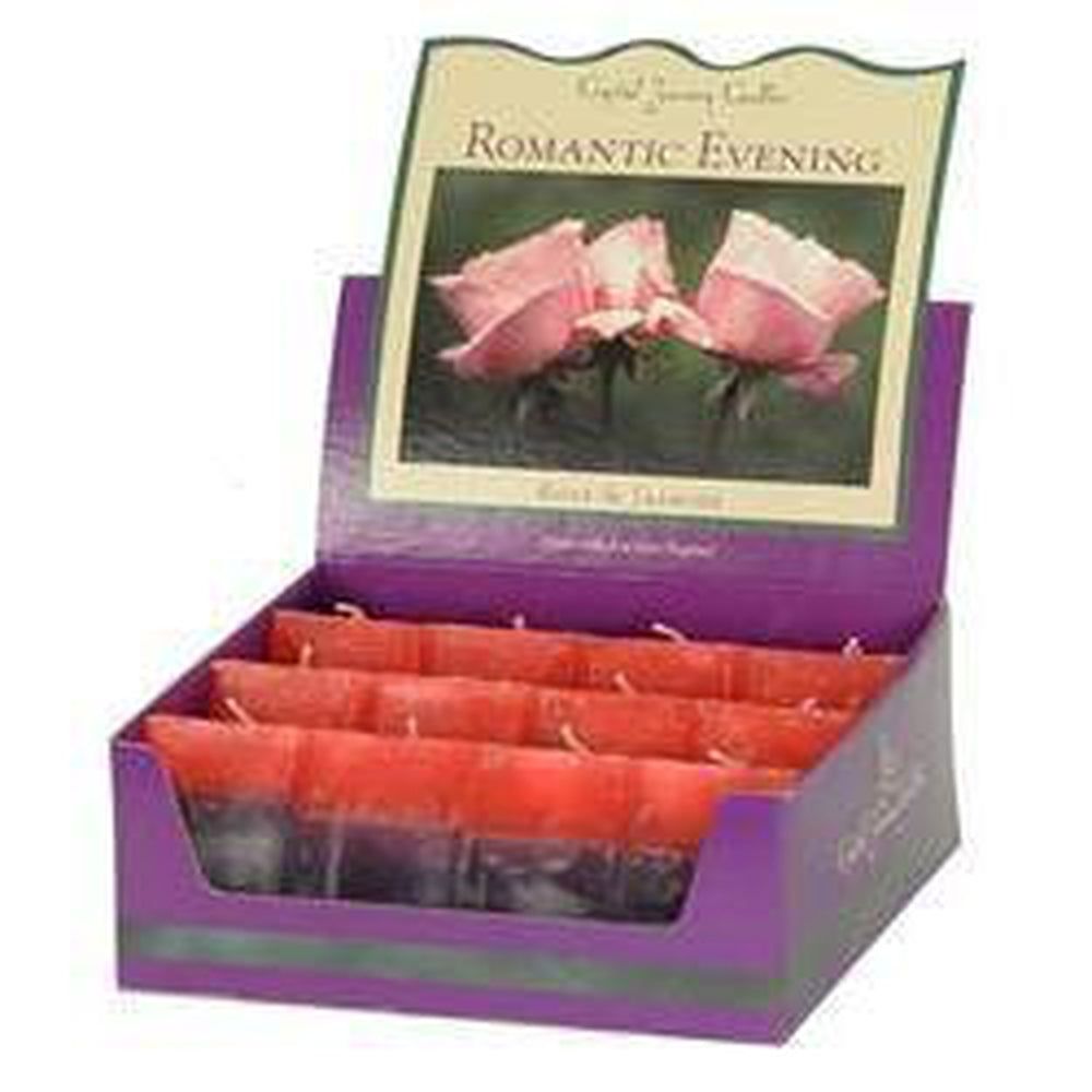 Aromatherapy Scented Square Votives - Romantic Evening - Jasmine &amp; Rose (Box of 12), SKU CJ-E005, U…