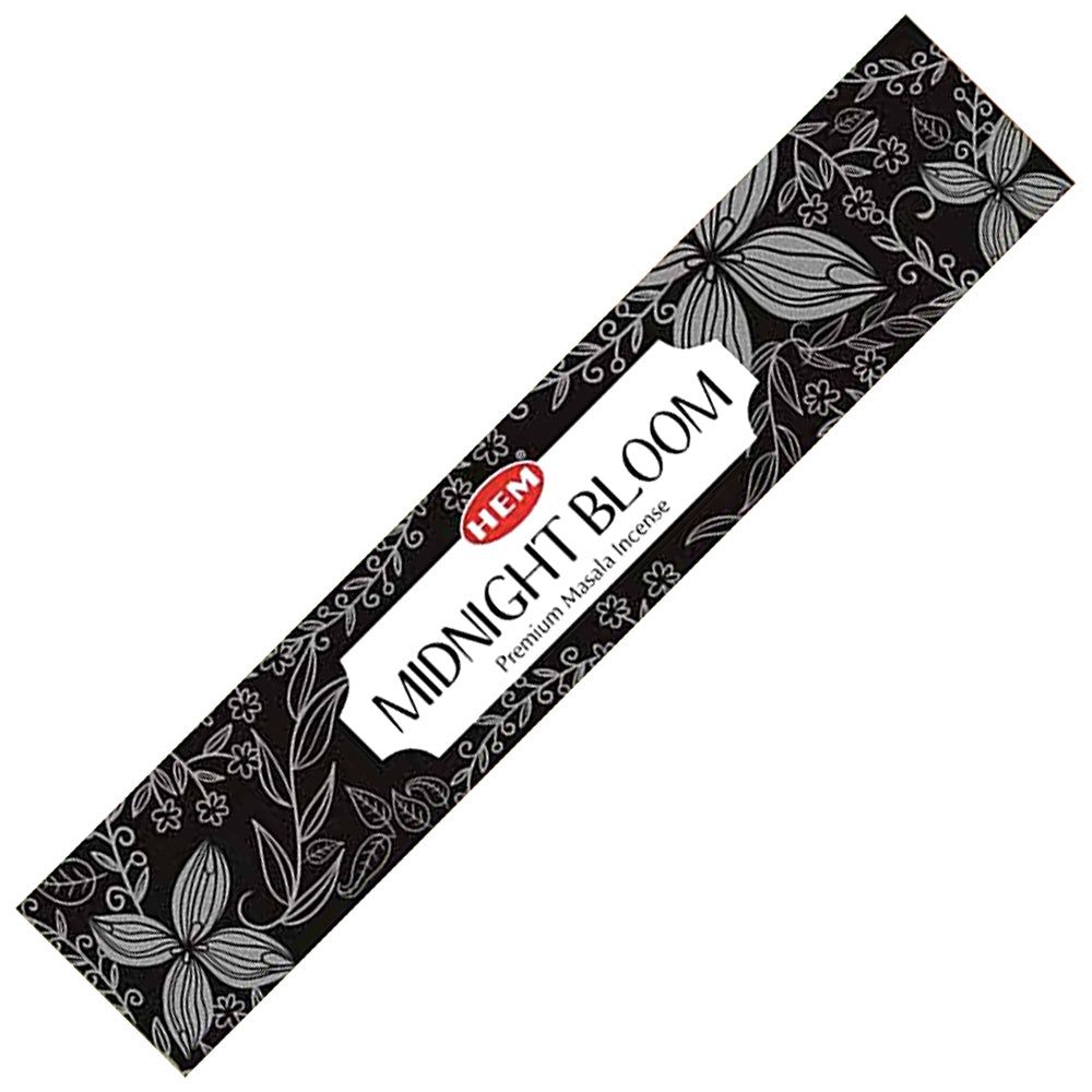 Premium Masala HEM Incense Sticks 15 grams - Midnight Bloom, SKU C08-03-HEM15-08, UPC 700317375524