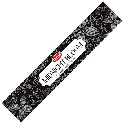 Premium Masala HEM Incense Sticks 15 grams - Midnight Bloom, SKU C08-03-HEM15-08, UPC 700317375524