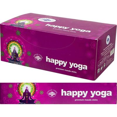 Green Tree Incense 15 gram - Happy Yoga (Pack of 12), SKU KH-72657, UPC 6016220171141