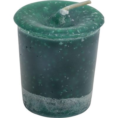 Peace Herbal Reiki Charged Votive Candle - Dark Green, SKU KH-81513-D18, UPC 6016202449411