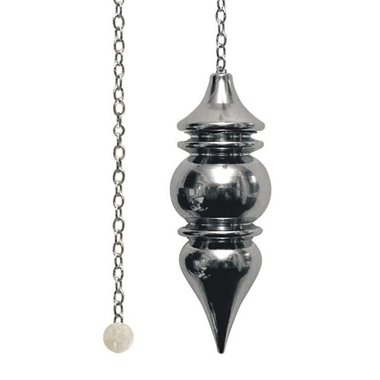 Deluxe Silver Wisdom Chamber Pendulum by Lo Scarabeo, SKU LW1324, UPC 6016213562574