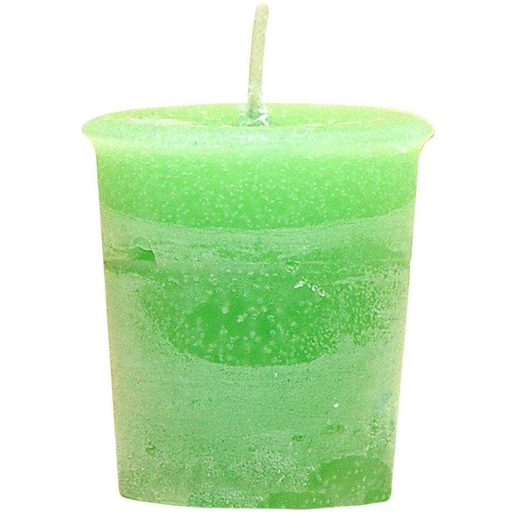 Rosemary Herbal Votive Candle - Green, SKU CJ-T058-1, UPC 6016208273201
