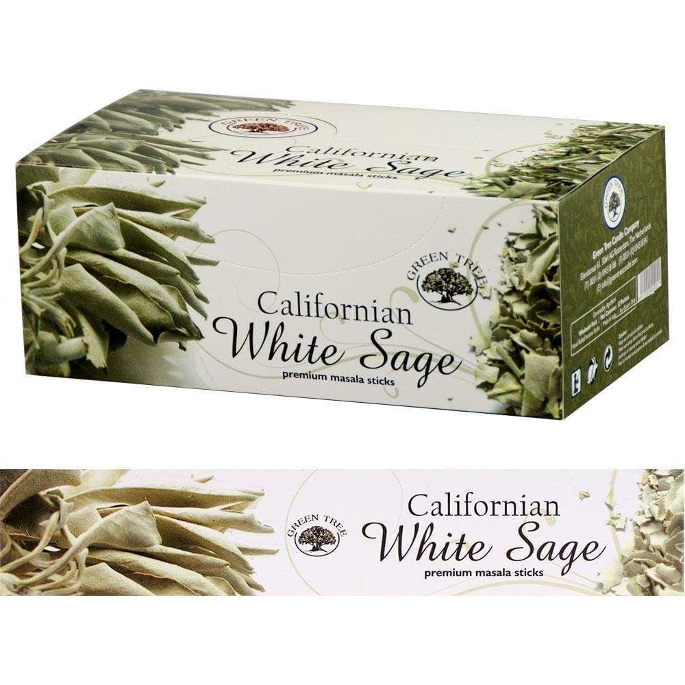 Green Tree Incense 15 gram - White Sage (Pack of 12), SKU KH-72640, UPC 6016208759750