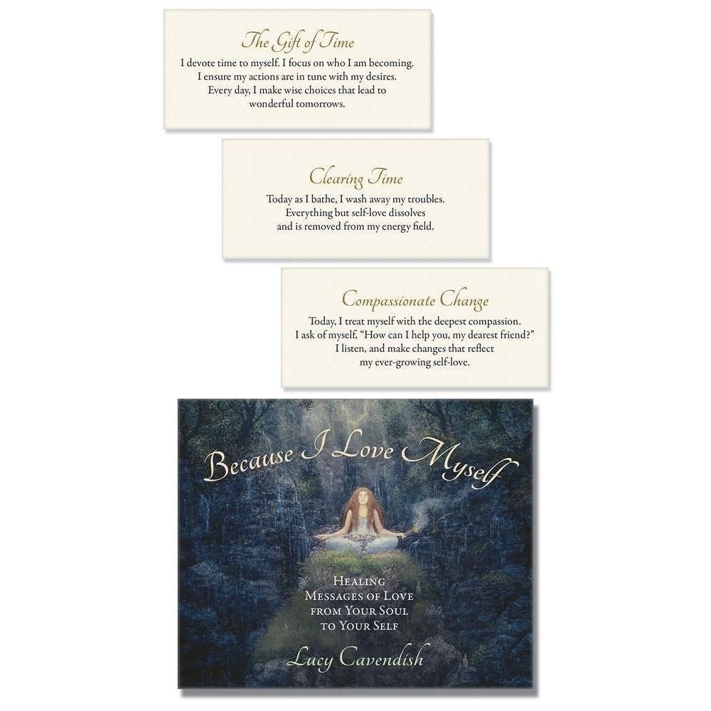 Because I Love Myself Affirmation Deck by Lucy Cavendish, SKU LW1533, UPC 6016219847873