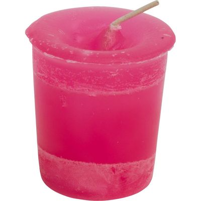 Manifest A Miracle Herbal Reiki Charged Votive Candle - Pink, SKU KH-81510-D18, UPC 6016200288241