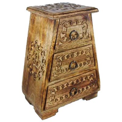Triple Crescent Moon Three Drawer Chest, SKU MWA2, UPC 6016200691676