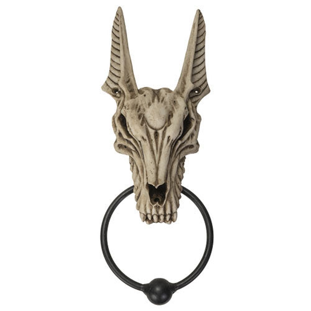 10&quot; Anubis Skull Door Knocker, SKU PG-14540, UPC 700317072744