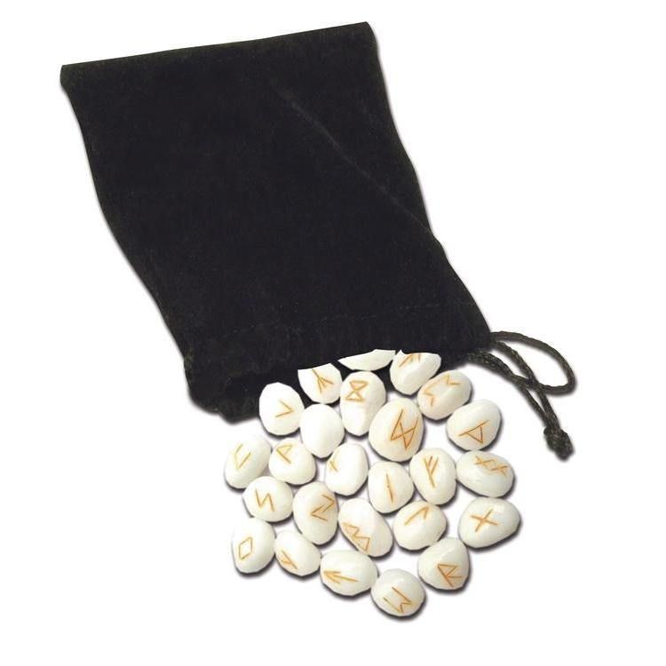 White Onyx Runes by Lo Scarabeo, SKU LW791, UPC 6016205280219