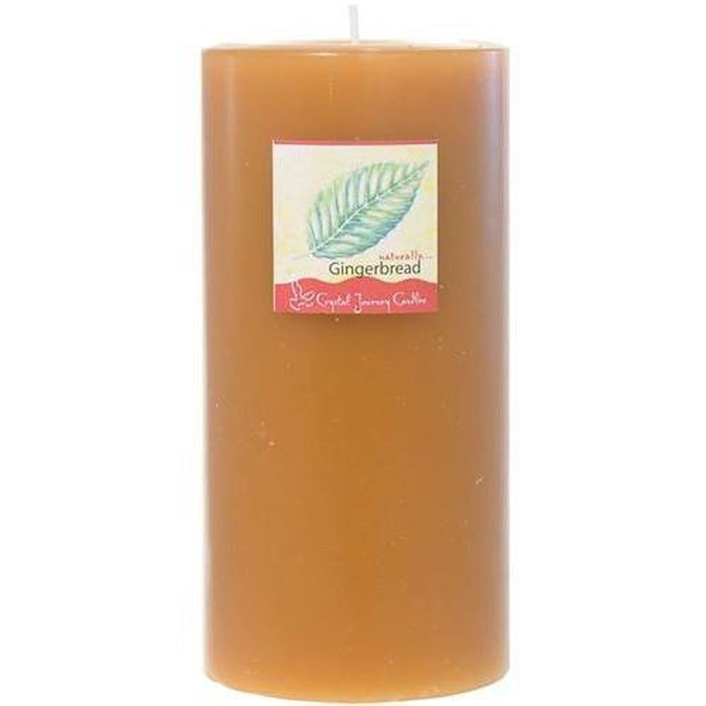 Traditional 3&quot; x 6&quot; Pillar Candle - Gingerbread, SKU CJ-TK992, UPC 6016209516598