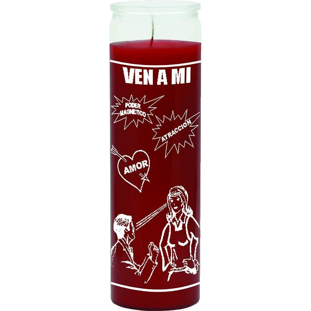 7 Day Glass Candle Come to Me - Red, SKU WP-575-113, UPC 6016205282299