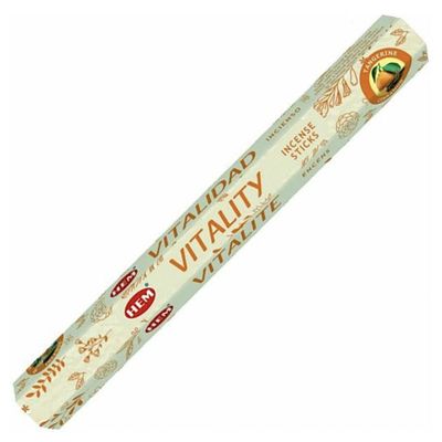 Vitality (Tangerine &amp; Cinnamon) HEM Incense Stick 20 Pack, SKU ARVI20, UPC 700317309482