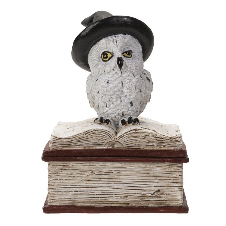 4&quot; Owl on Spell Book Statue, SKU PG-15115, UPC 700317077572