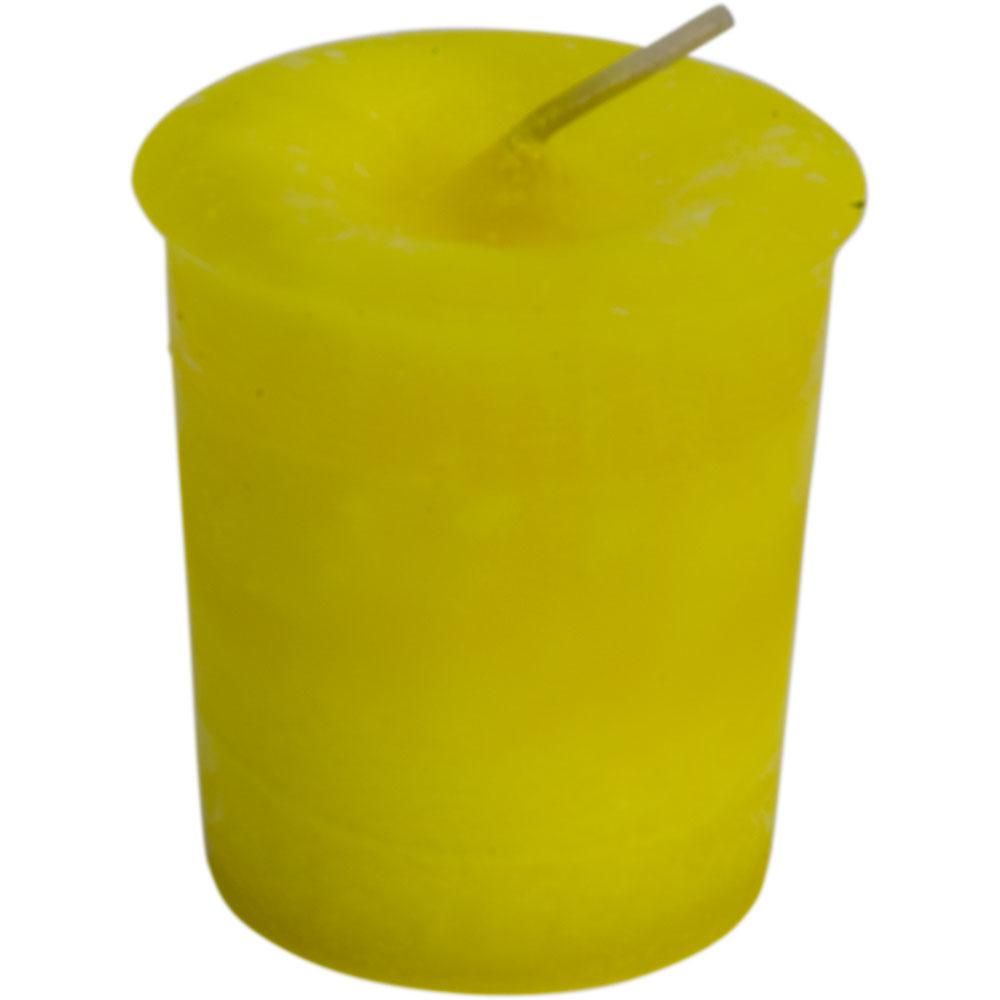 Solar Plexus Reiki Charged Chakra Votive Candle - Yellow, SKU KH-81548-D18, UPC 6016215853878