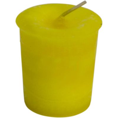 Solar Plexus Reiki Charged Chakra Votive Candle - Yellow, SKU KH-81548-D18, UPC 6016215853878
