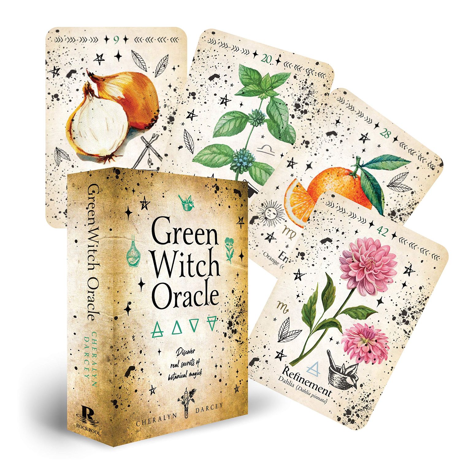 Green Witch Oracle Cards: Discover Real Secrets of Natural Magick by Cheralyn Darcey, SKU RP-91, UP…