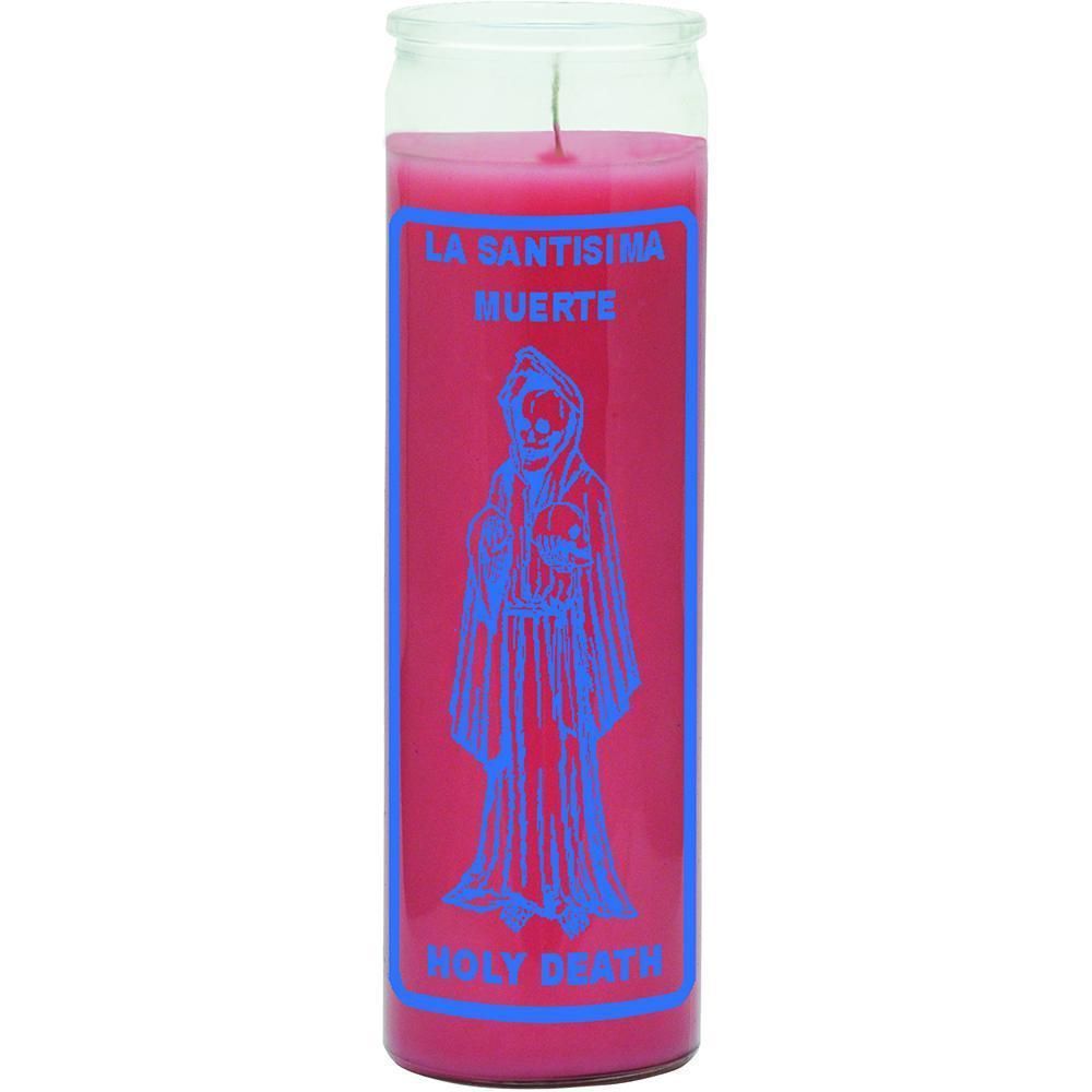 7 Day Glass Candle Holy Death - Pink, SKU WP-575-357-04, UPC 6016209067090