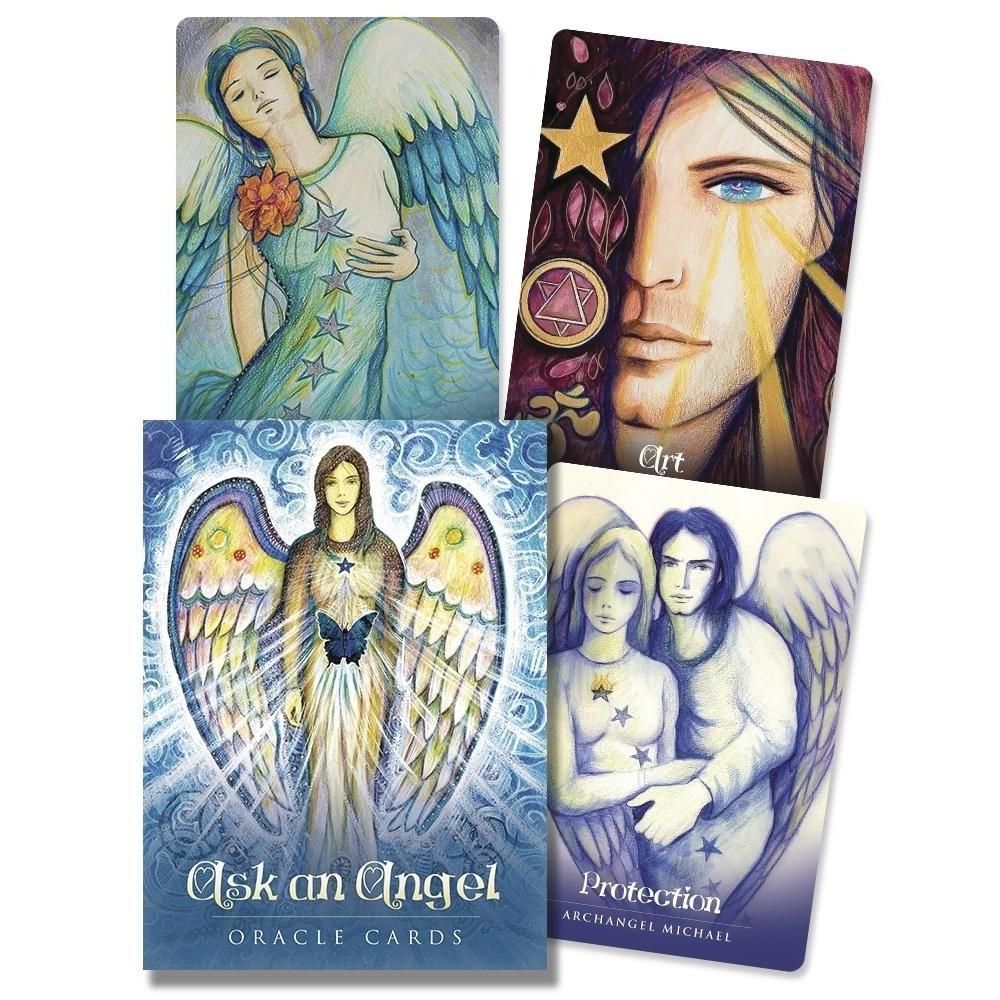 Ask an Angel Oracle Cards by Carisa Mellado, Toni Carmine Salerno, SKU LW904, UPC 6016206449424