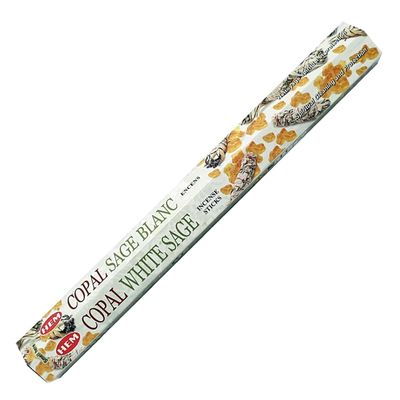 Copal White Sage HEM Incense Stick 20 Pack, SKU CPWS20, UPC 700317377092