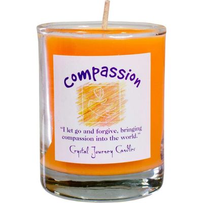 Reiki Charged Soy Herbal Filled Votive Candle - Compassion, SKU KH-39237, UPC 6016221857839
