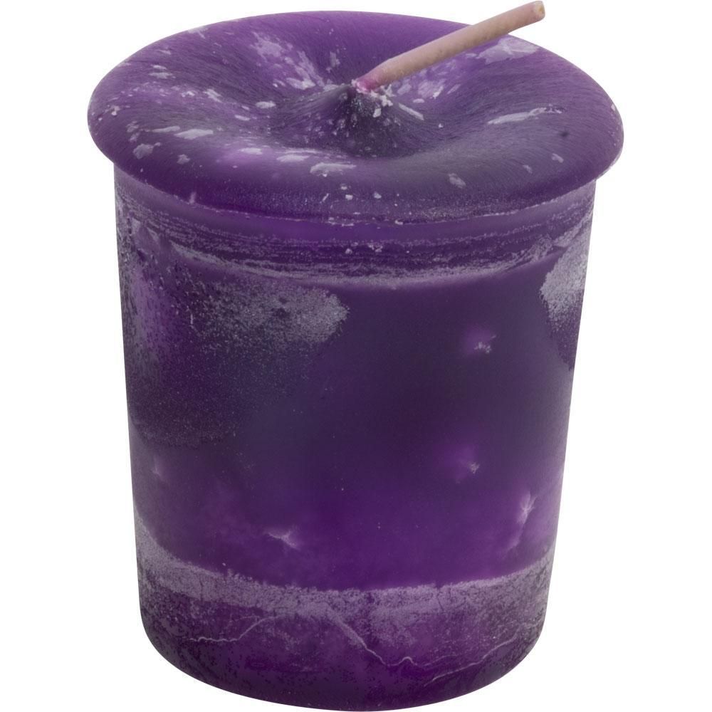 Healing Herbal Reiki Charged Votive Candle - Purple, SKU KH-81507-D18, UPC 6016202722798