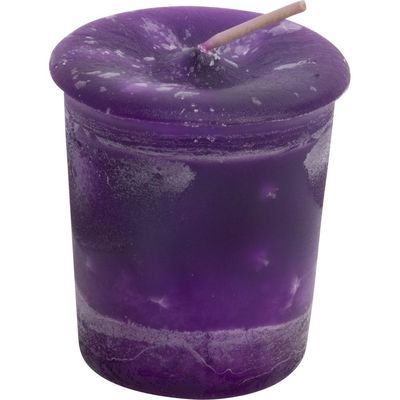 Healing Herbal Reiki Charged Votive Candle - Purple, SKU KH-81507-D18, UPC 6016202722798