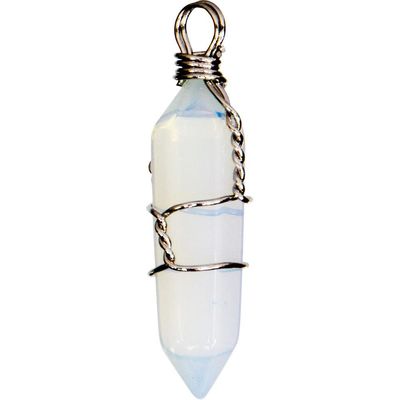 Wire Wrapped Point Pendant - Opalite, SKU KH-98627-D5, UPC 6016203586580