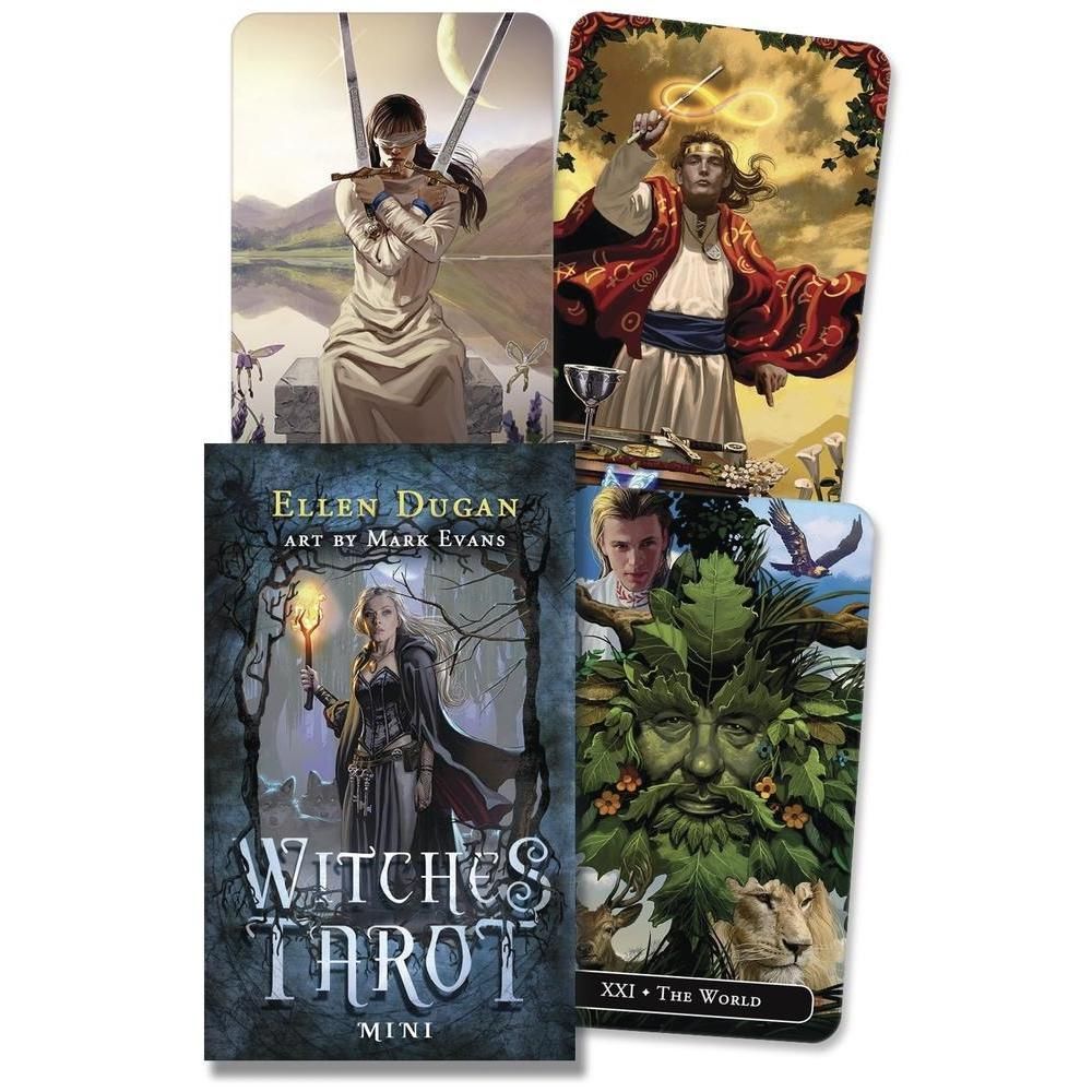 Witches Tarot Mini by Ellen Dugan, Mark Evans, SKU LW1479, UPC 6016217653667