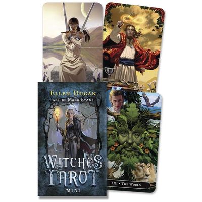 Witches Tarot Mini by Ellen Dugan, Mark Evans, SKU LW1479, UPC 6016217653667