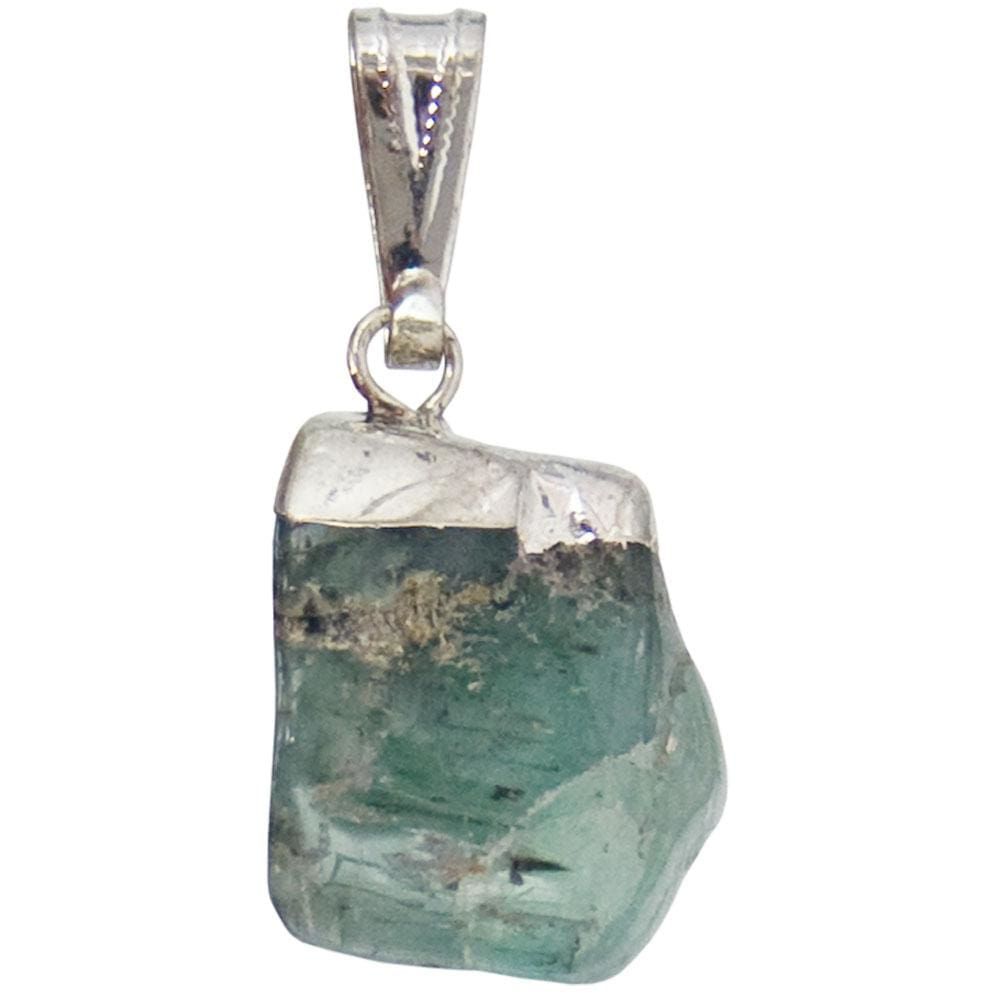 Tumbled Stone Pendant - Emerald, SKU KH-99053-D5, UPC 700317122562