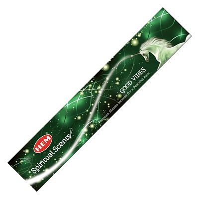 Premium Masala HEM Incense Sticks 15 grams - Good Vibes, SKU C08-03-HEM15-03, UPC 700317375487