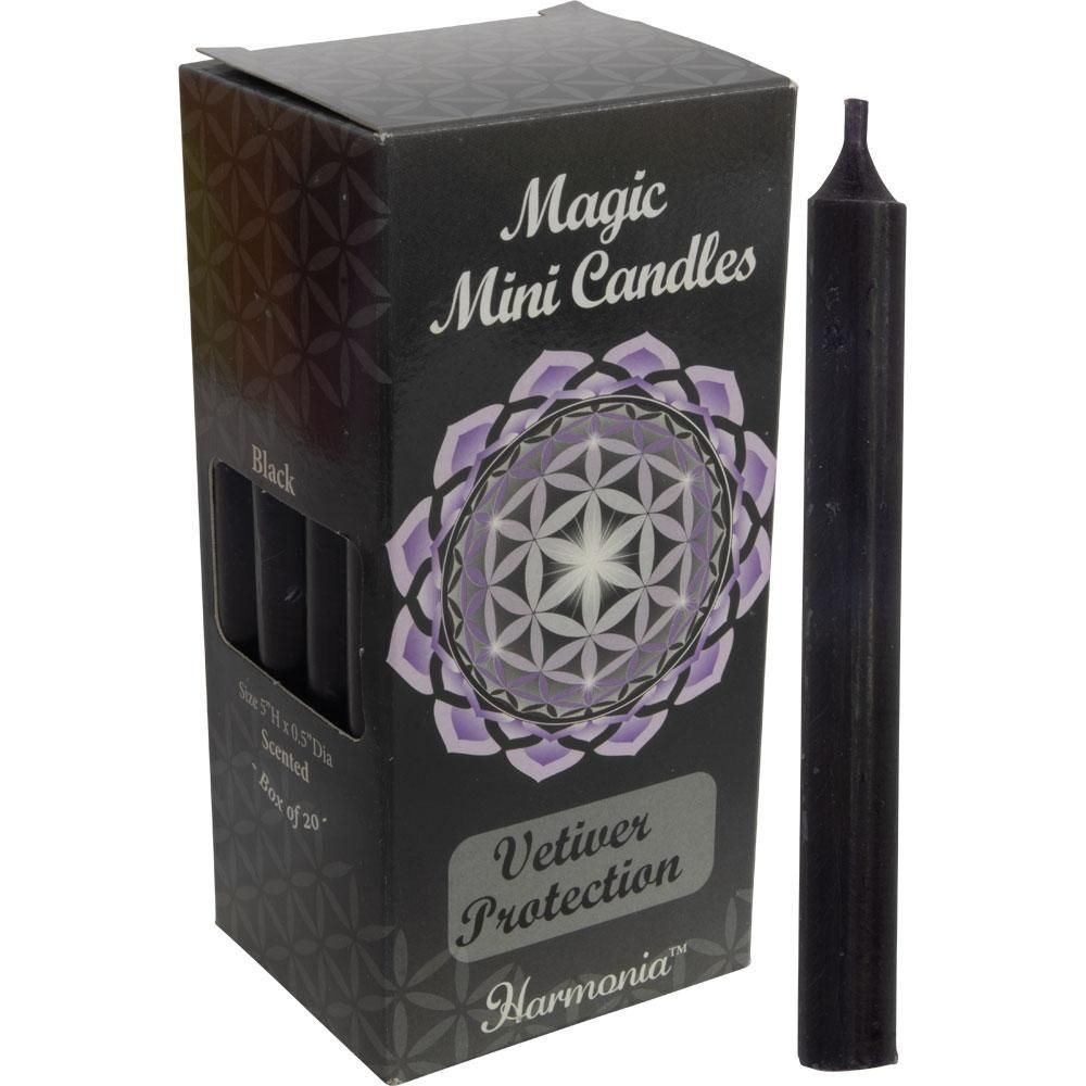 5&quot; Scented Mini Ritual Candle - Protection Vetiver (Pack of 20), SKU KH-81570, UPC 6016043710718