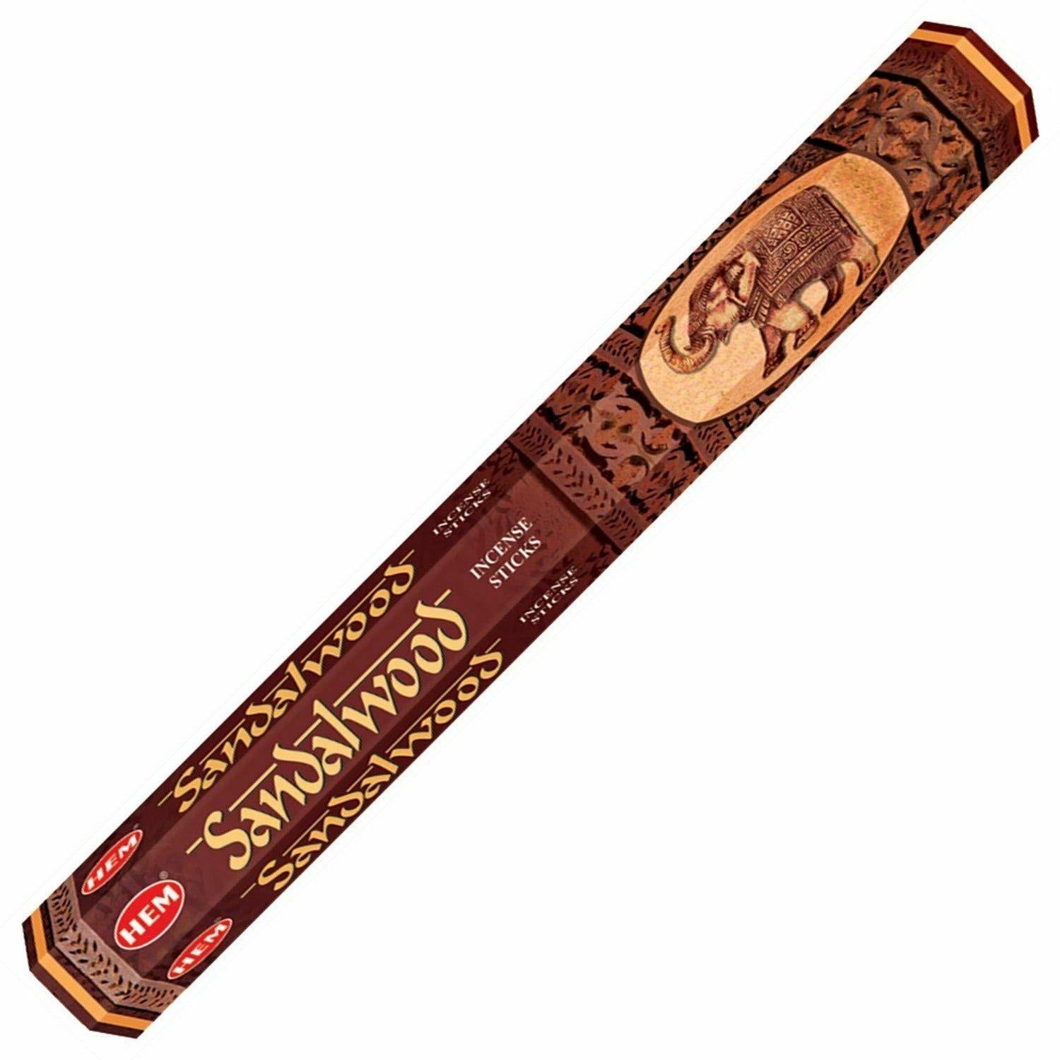 Sandalwood HEM Incense Stick 20 Pack, SKU SD20, UPC 6016205898872