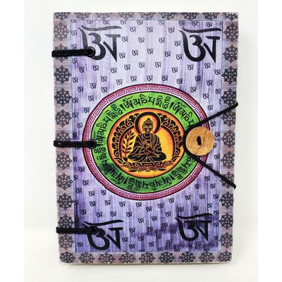 5&quot; x 7&quot; Hardcover Parchment Journal - Buddha, SKU KB75-BU, UPC 700317302285