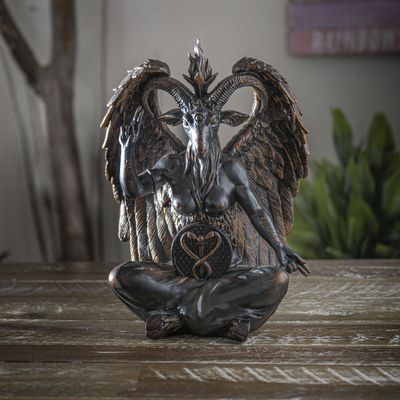 8&quot; Baphomet Sitting Statue, SKU PG-15198, UPC 700317117131