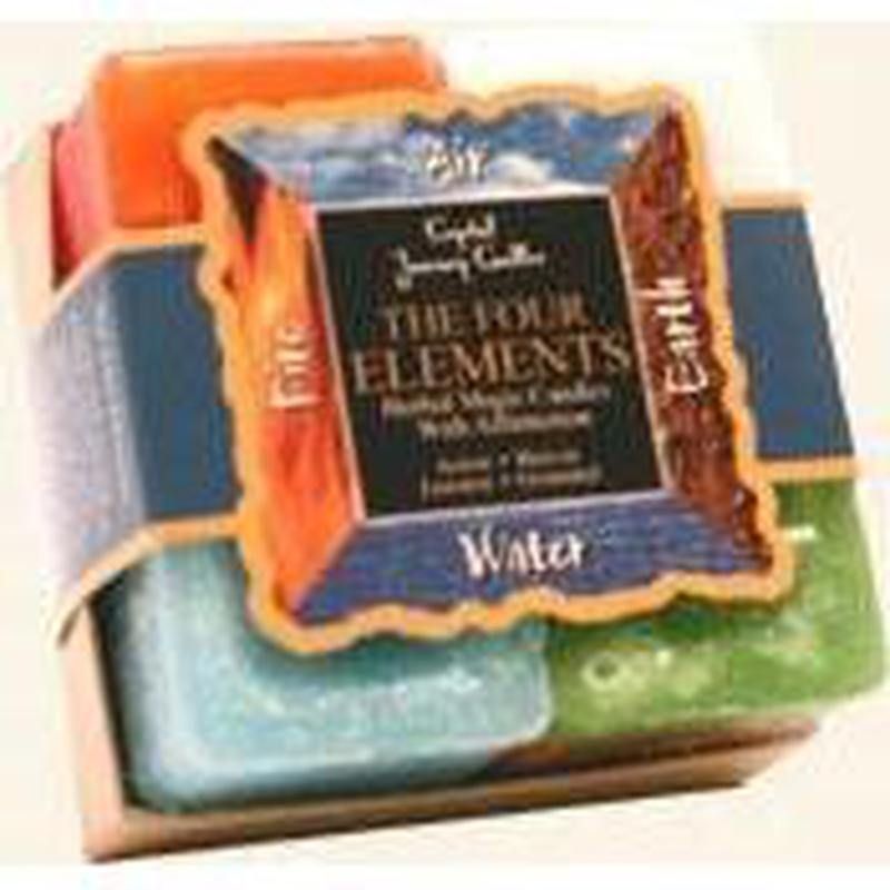 Herbal Candle Gift Set - 4 Elements Candles, SKU CJ-G001, UPC 6016206761724