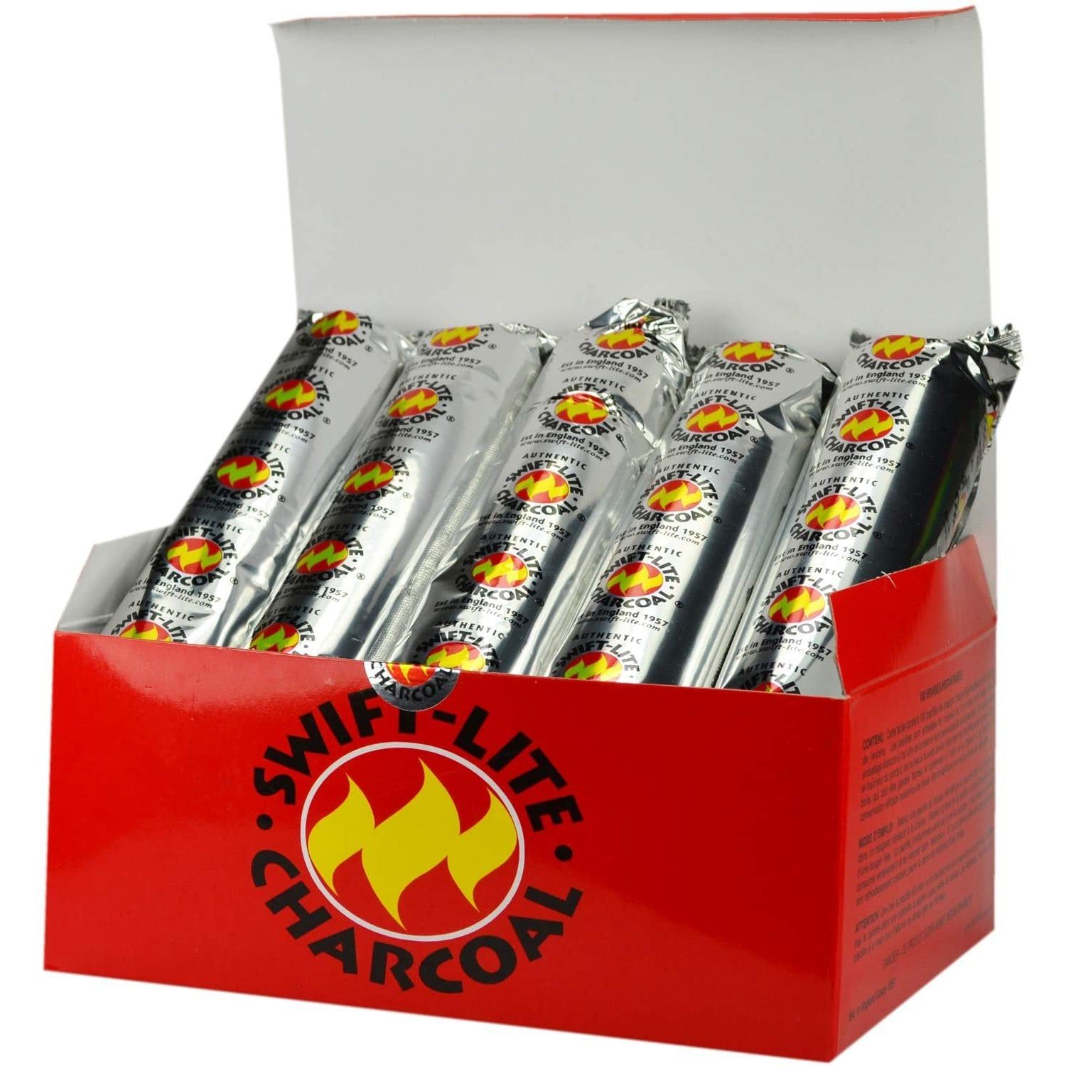 Swift Lite 40 mm Charcoal (100 Tablets), SKU ccoal-F9F, UPC 6016000528509