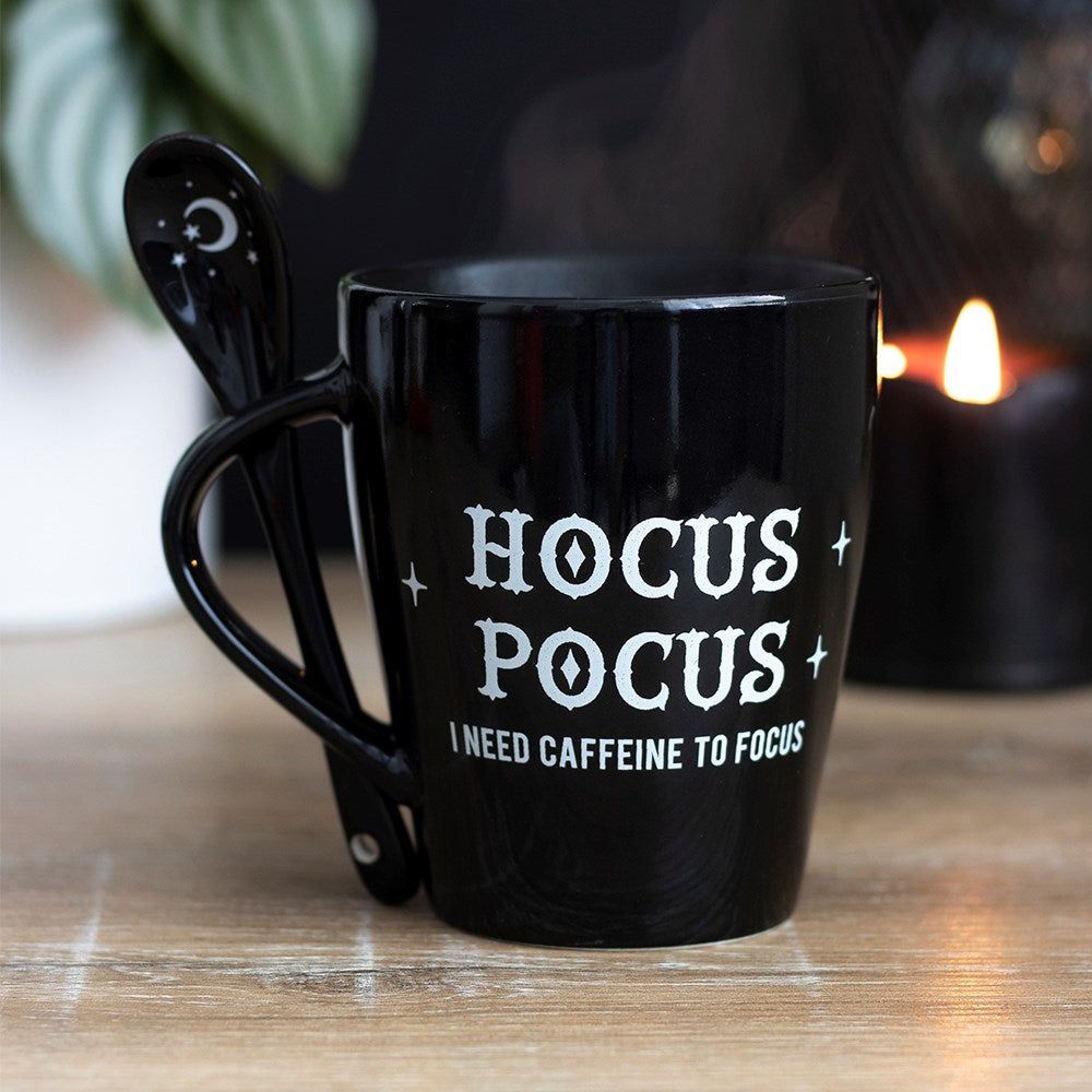9 oz Ceramic Mug and Spoon Set - Hocus Pocus, SKU PG-14993, UPC 700317070979