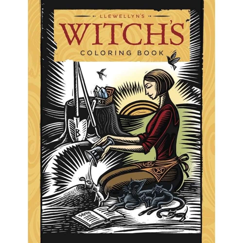Llewellyn&#39;s Witch&#39;s Coloring Book by Llewellyn, SKU LW343, UPC 6016201137104