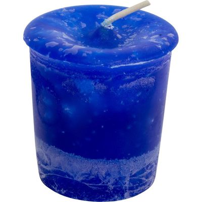 Good Health Herbal Reiki Charged Votive Candle - Blue, SKU KH-81505-D18, UPC 6016220752760
