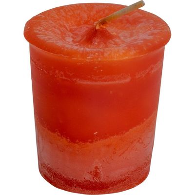 Sacral Chakra Charged Votive Candle - Orange, SKU KH-81547-D18, UPC 6016207033066