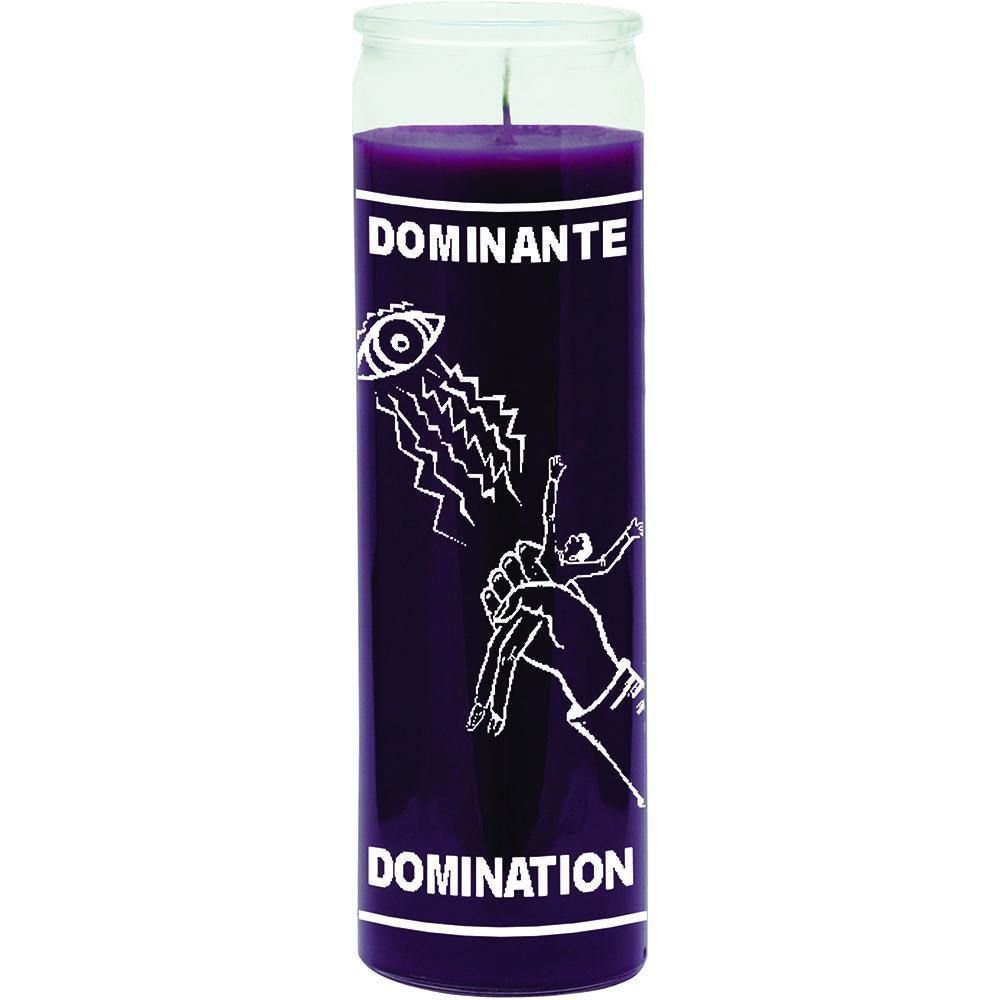 7 Day Glass Candle Domination - Purple, SKU WP-575-163, UPC 6016217181153