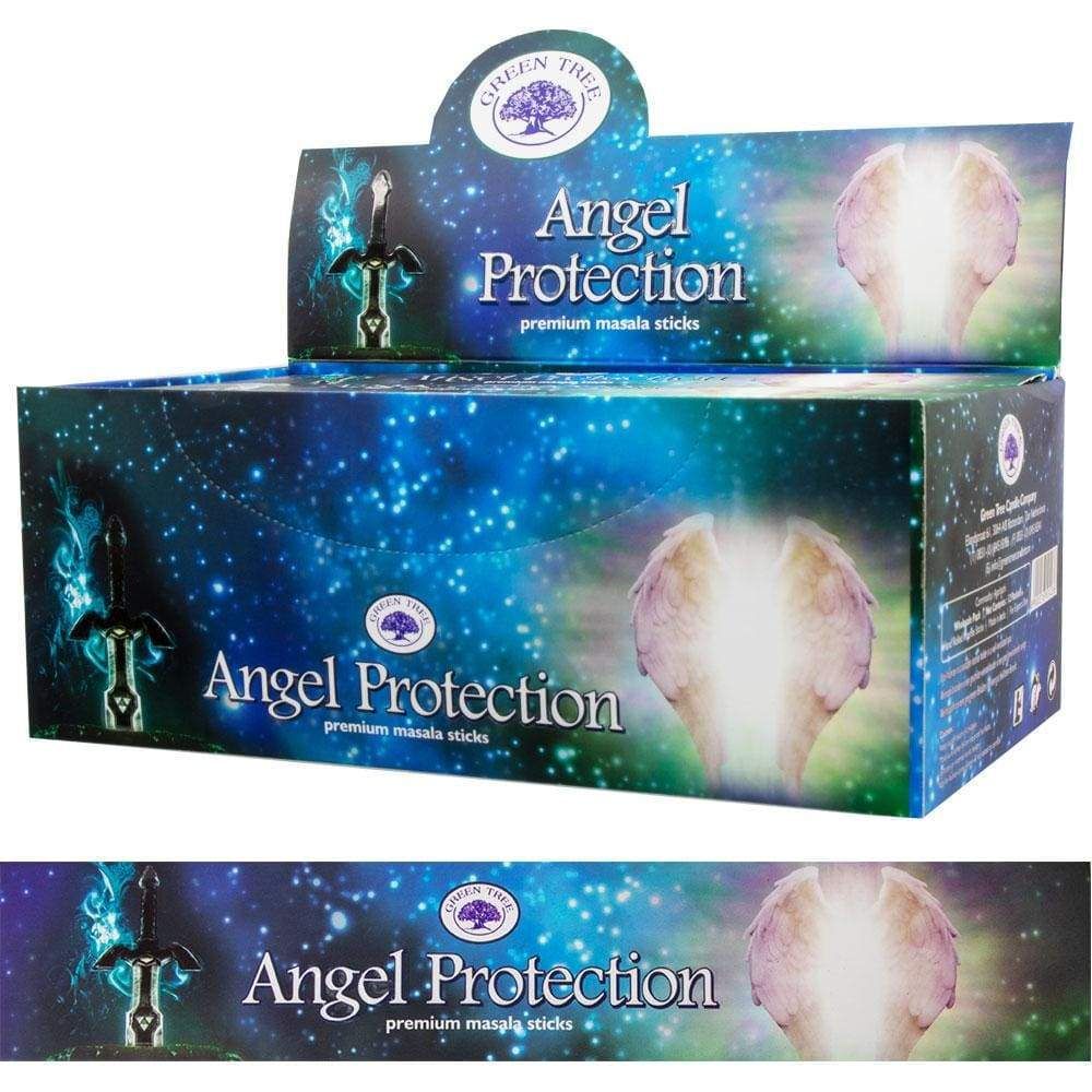 Green Tree Incense 15 gram - Angel Protection (Pack of 12), SKU KH-72780, UPC 6016206881835