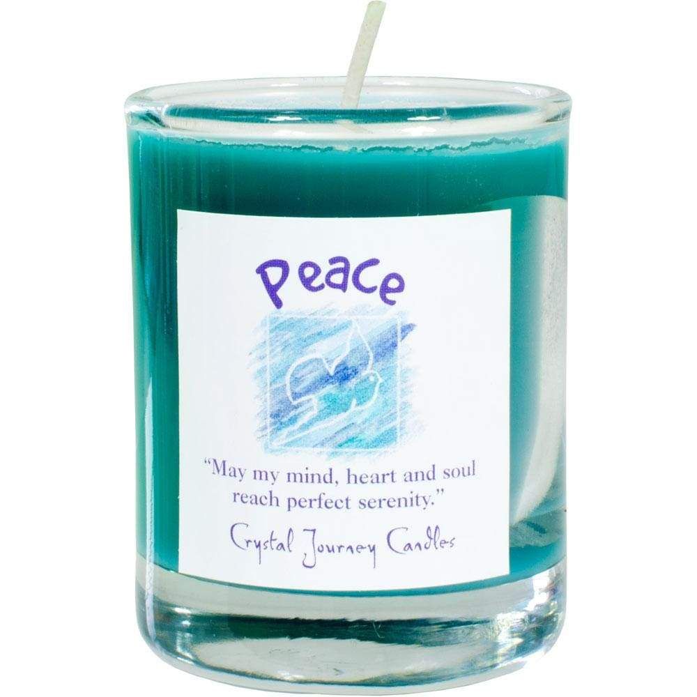 Reiki Charged Soy Herbal Filled Votive Candle - Peace, SKU KH-39219, UPC 6016212841830