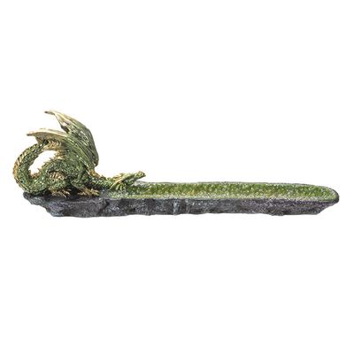 11&quot; Dragon Geode Stick Incense Burner, SKU PG-15111, UPC 700317077534