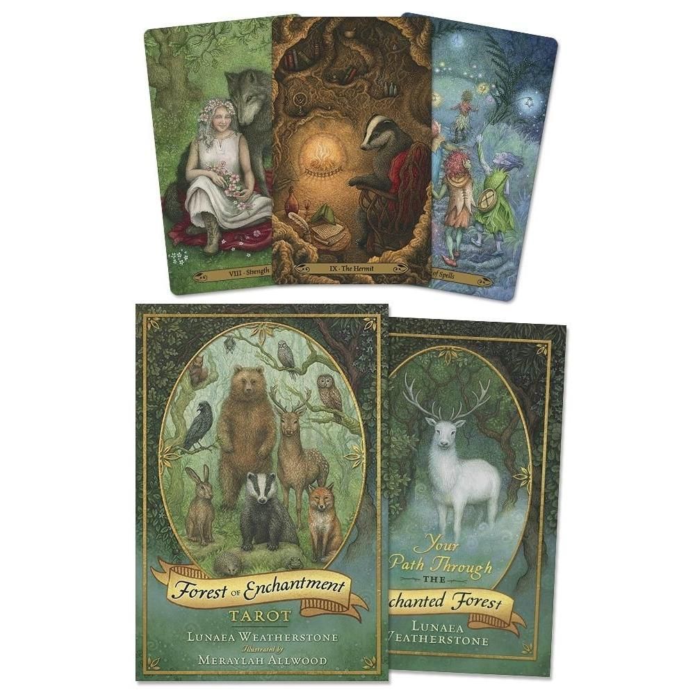 Forest of Enchantment Tarot by Lunaea Weatherstone, Meraylah Allwood, SKU LW1651, UPC 6016225818881