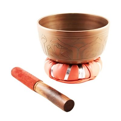 5&quot; Tibetan Singing Bowl with Cushion, SKU H05-SB5, UPC 700317382461