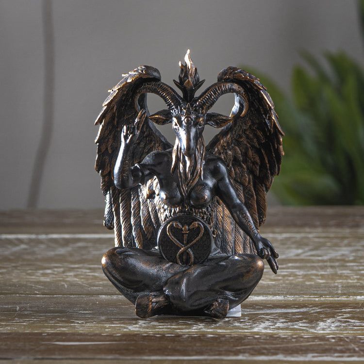 4&quot; Baphomet Sitting Statue, SKU PG-15199, UPC 700317117148